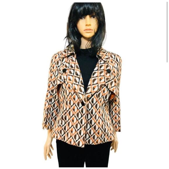 Retro 3/4 Bell Sleeve Blazer- Size 8 - Picture 3 of 6